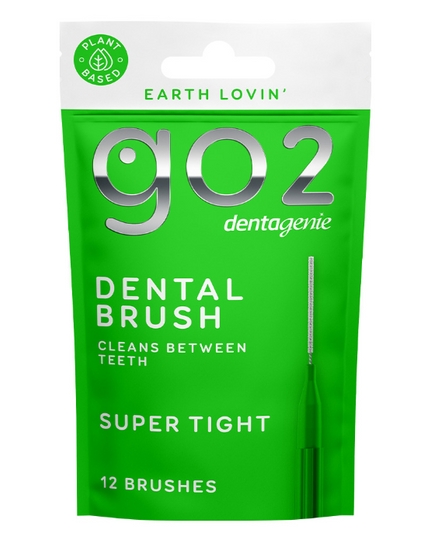 Dentagenie Interdental Brush Green Super Tight 12 Pack