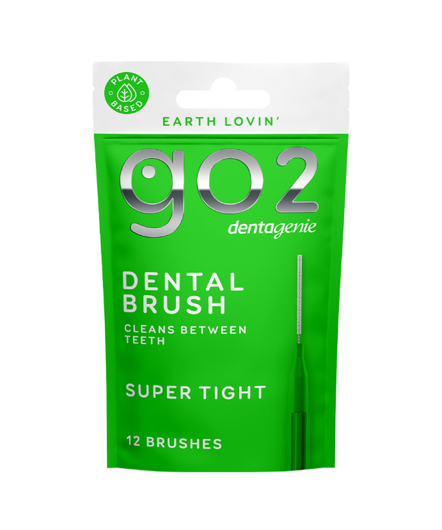 Dentagenie Interdental Brush Green Super Tight 12 Pack