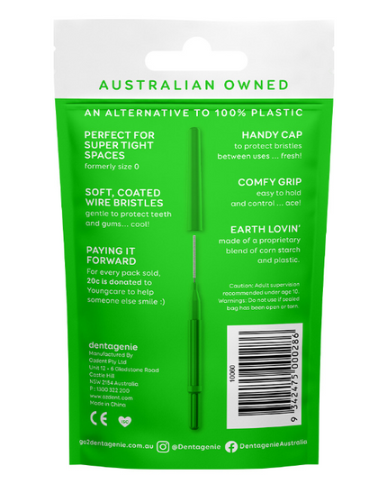 Dentagenie Interdental Brush Green Super Tight 12 Pack