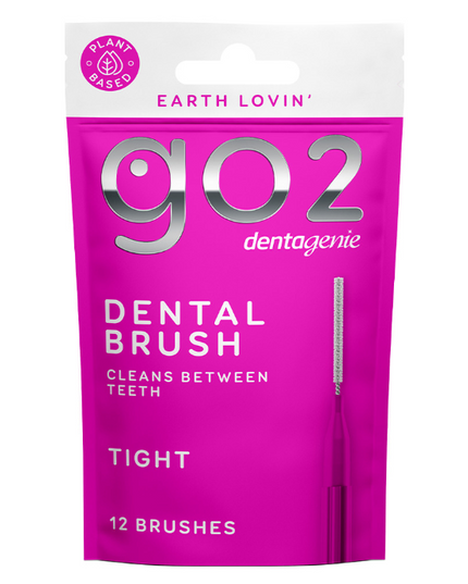 Dentagenie Interdental Brush Tight Pink 12 Pack