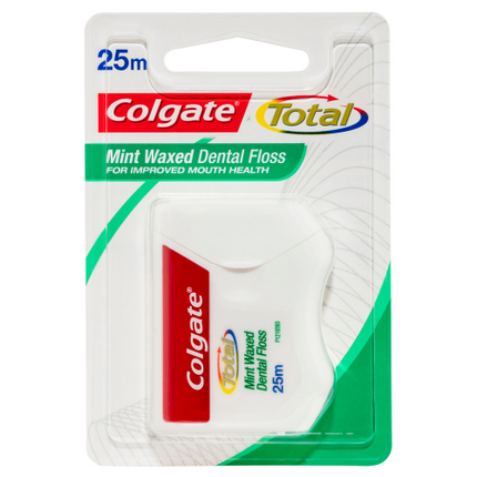 Colgate Total Mint Waxed Dental Floss 25 Metres