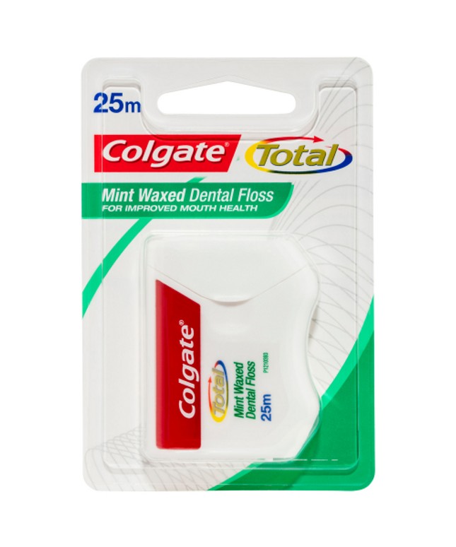 Colgate Total Mint Waxed Dental Floss 25 Metres