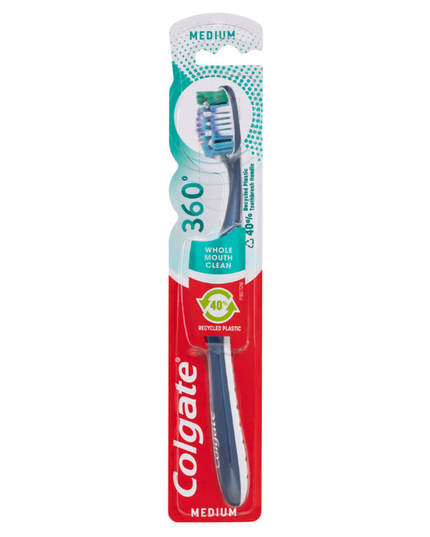 Colgate 360° Whole Mouth Clean Toothbrush Medium 1 Each