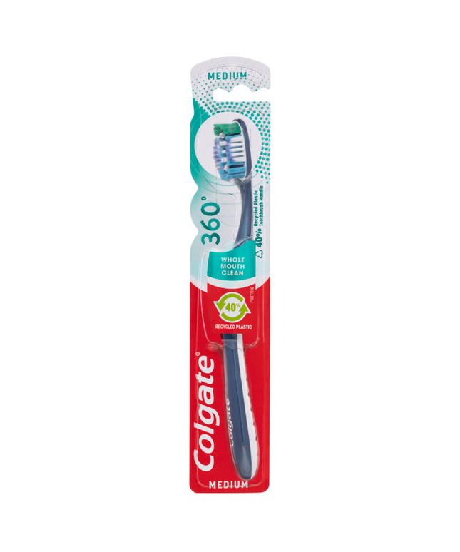 Colgate 360° Whole Mouth Clean Toothbrush Medium 1 Each