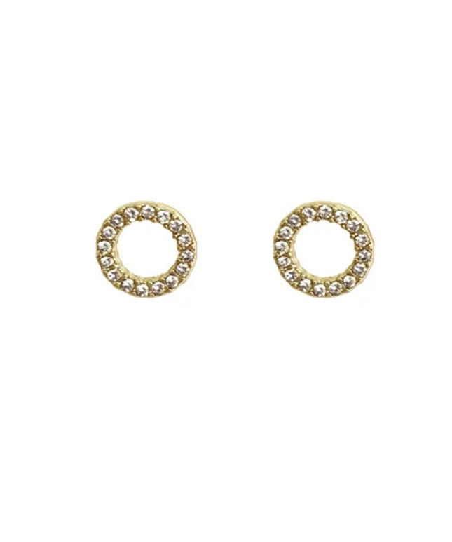 8mm Open Round CZ Gold