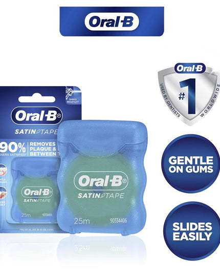Oral B Satin tape Dental Floss Mint 25m
