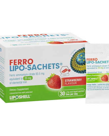 Lipo-Sachets Ferro Strawberry 5g 30 Sachets