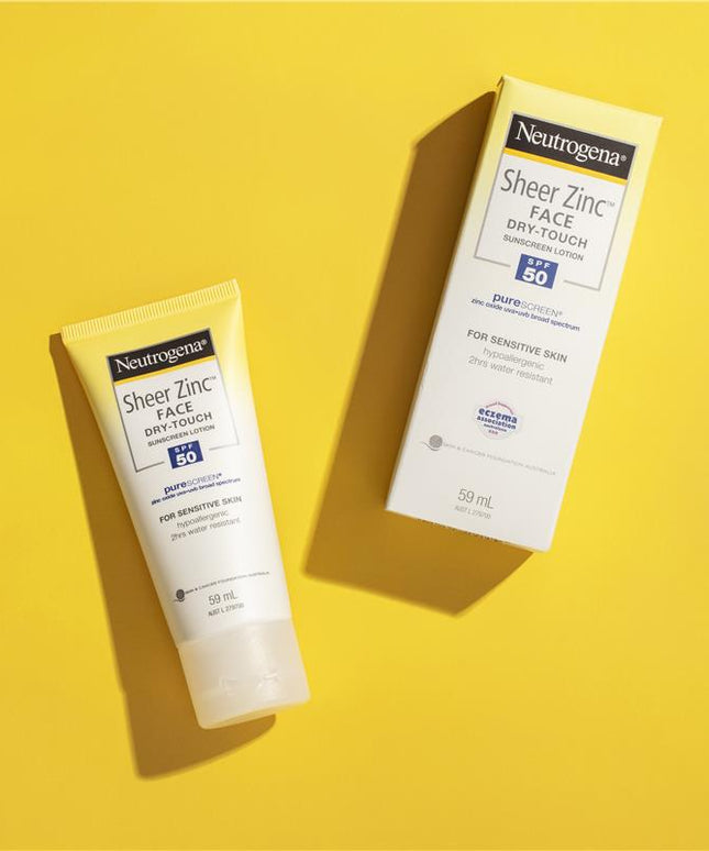Neutrogena Sheer Zinc Face Dry-Touch Sunscreen Lotion SPF50 59mL