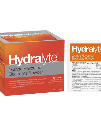 Hydralyte Powder Orange 5G X 10