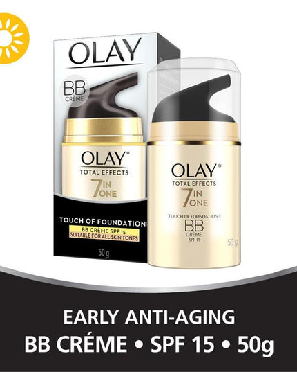 Olay Total Effects 7 in One Touch of Foundation Face Cream BB Crème SPF 15 50g