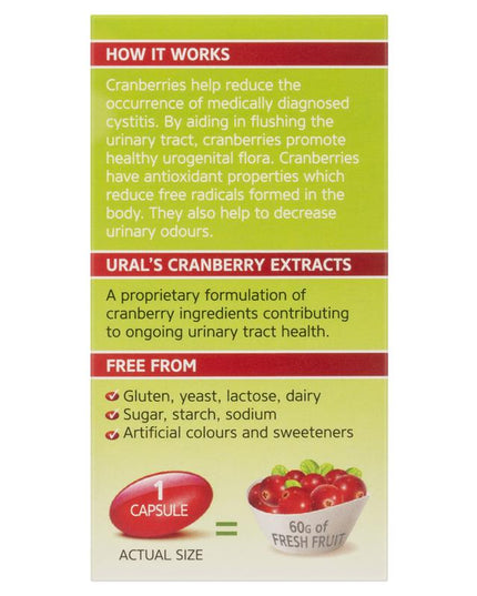 Ural High Strength Cranberry 60000mg 30 Capsules