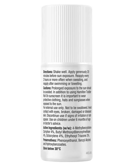 Hamilton Sun SPF 50+ Toddler Roll On 50ml