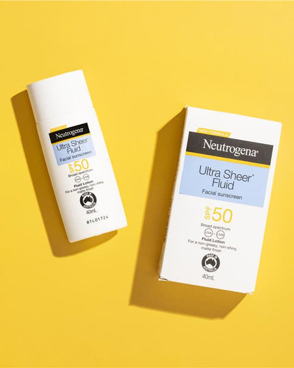 Neutrogena Ultra Sheer Face Fluid Facial Sunscreen SPF 50 40ml