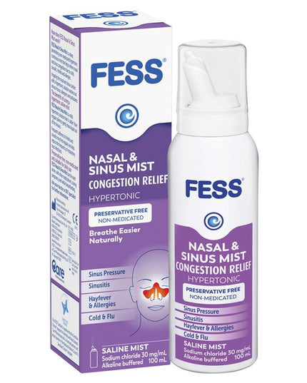Fess Nasal & Sinus Saline Mist 100ml