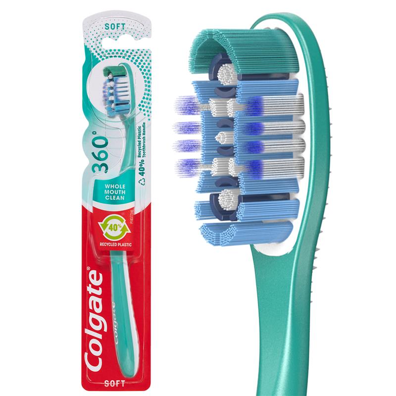Colgate 360 Whole Mouth Clean Compact head Toothbrush Soft
