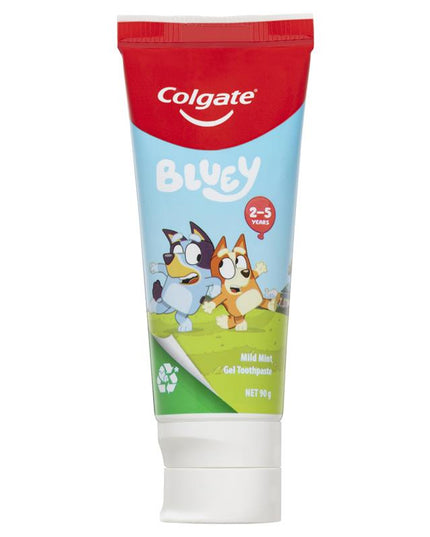 Colgate Toothpaste Kids Bluey 2-5 Years Mild Mint Gel 90g