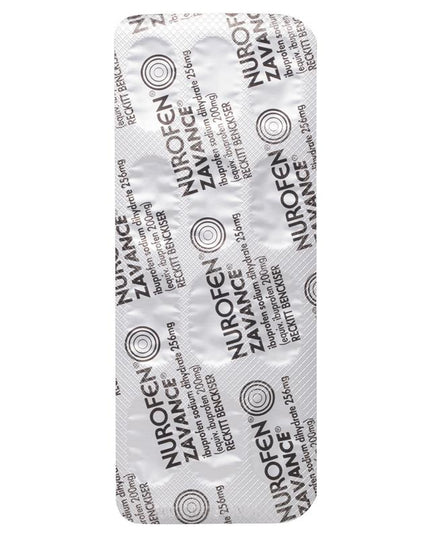 Nurofen Zavance Fast Pain Relief Caplets 256mg Ibuprofen 24 Pack