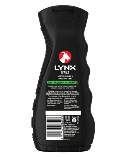 Lynx Black Shower Gel Africa 400ml
