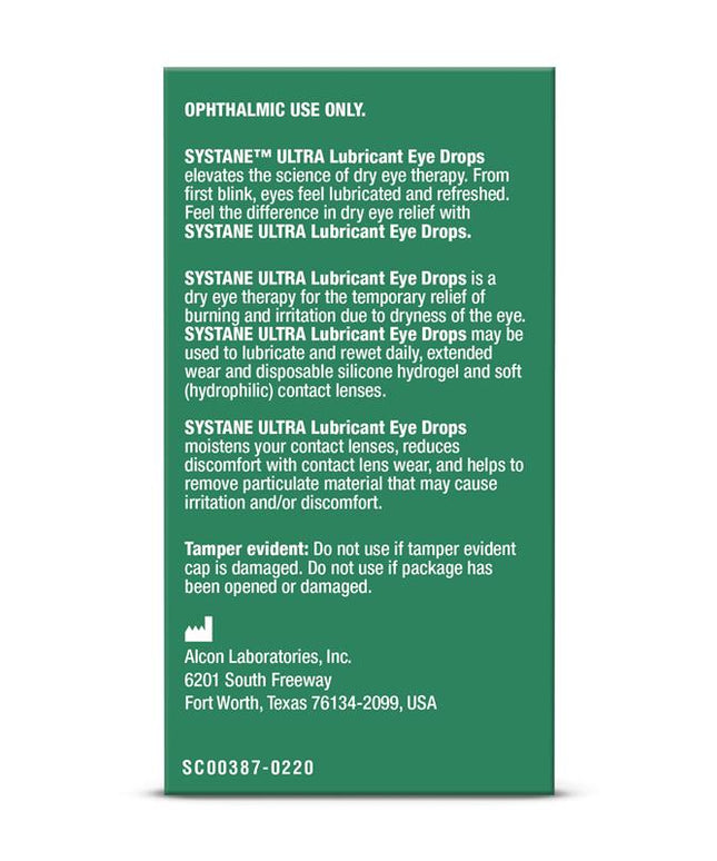 Systane Ultra Lubricant Eye Drops 10ml