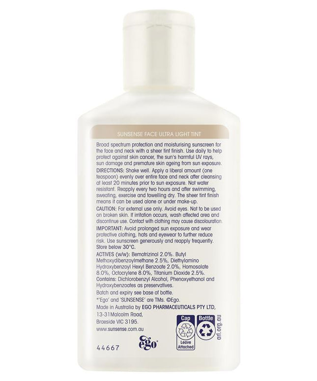 Ego Sunsense Face Ultra Light Tint SPF 50+ 100ml