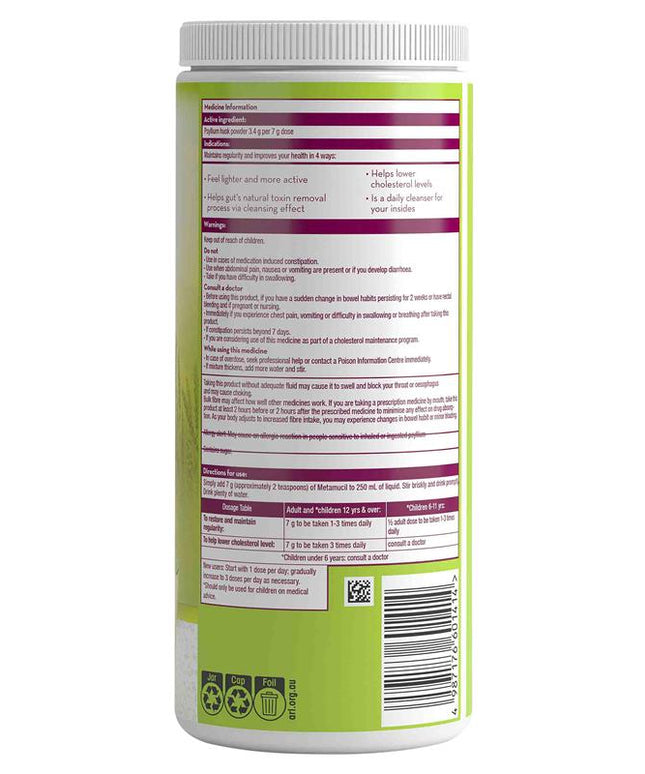 Metamucil Fibre Supplement Regular 72 Dose 504g