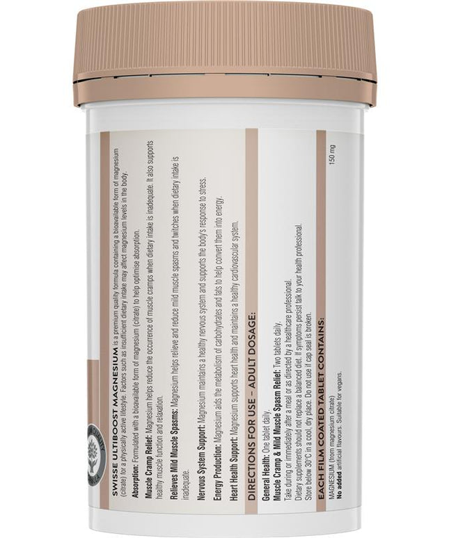 Swisse Ultiboost Magnesium 200 Tablets