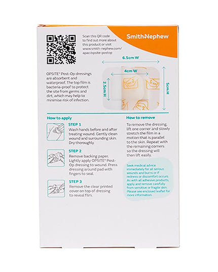 Opsite Post-Op 6.5cm x 5cm 5 Pack