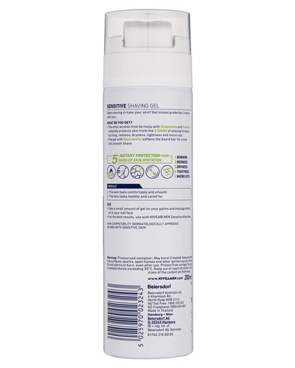 NIVEA MEN Sensitive Shaving Gel Instant Protection 200ml