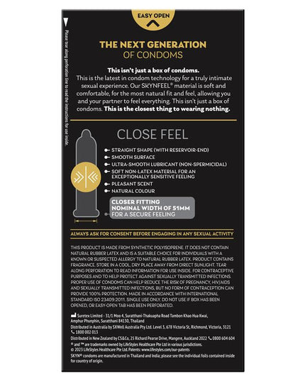SKYN® Close Feel Condoms 10 Pack