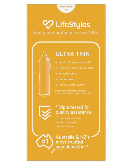 LifeStyles® Ultra Thin Condoms 10 Pack