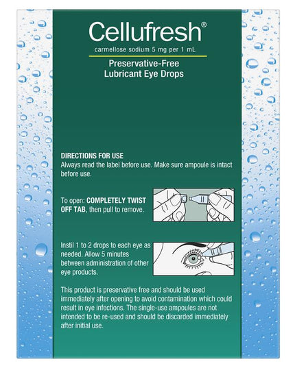 Cellufresh Eye Drops 30 x 0.4ml Vials
