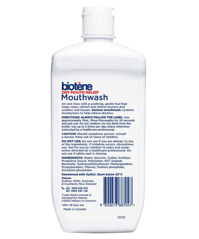 Biotene Dry Mouth Relief Mouthwash Fresh Mint 470ml