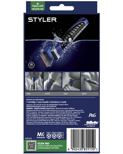 Gillette Fusion ProGlide Power Styler Shaving Razor 1 Pack