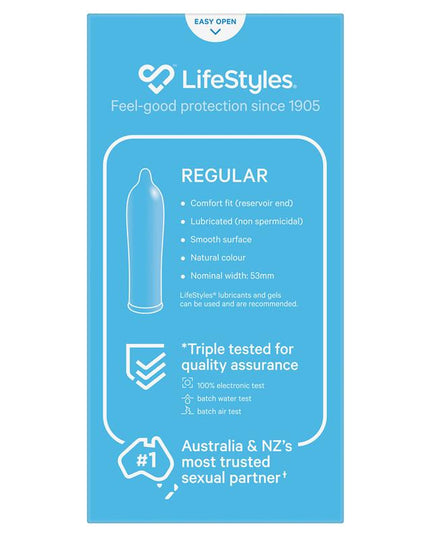 LifeStyles Condoms Regular 10 Pack