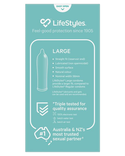 LifeStyles® Large Condoms 10 Pack