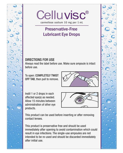 Celluvisc Eye Drops 30 x 0.4mL