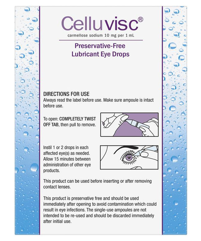 Celluvisc Eye Drops 30 x 0.4mL