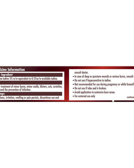 Betadine Antiseptic First Aid Cream 20g