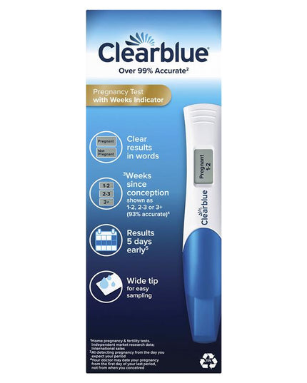 Clearblue Digital Pregnancy Test Weeks Indicator 2 Tests