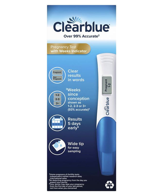 Clearblue Digital Pregnancy Test Weeks Indicator 2 Tests