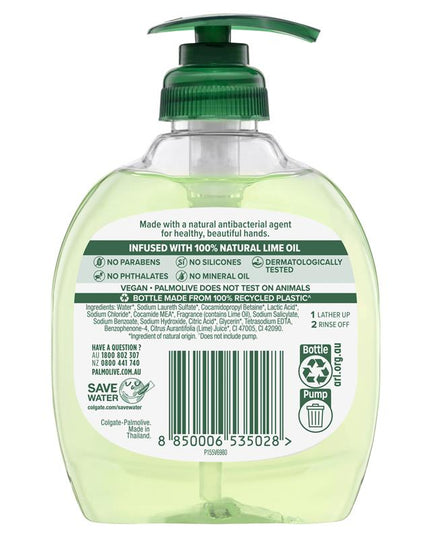Palmolive Antibacterial Odour Neutralising Liquid Hand Wash Lime Pump 250mL