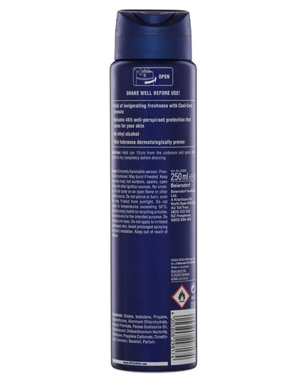 NIVEA MEN Cool Kick 48H Aerosol Deodorant 250ml