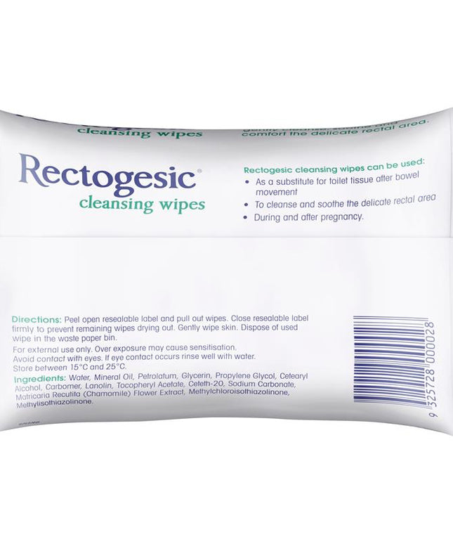 Rectogesic Cleansing Wipes 25