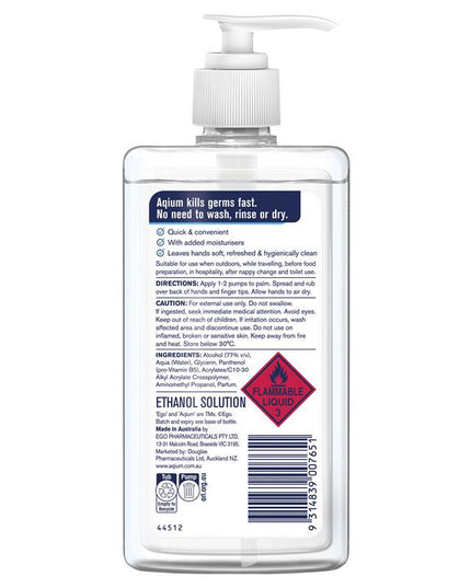 Ego Aqium Hand Sanitiser 375ml
