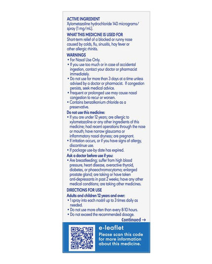 Otrivin Adult Nasal Spray 10ml