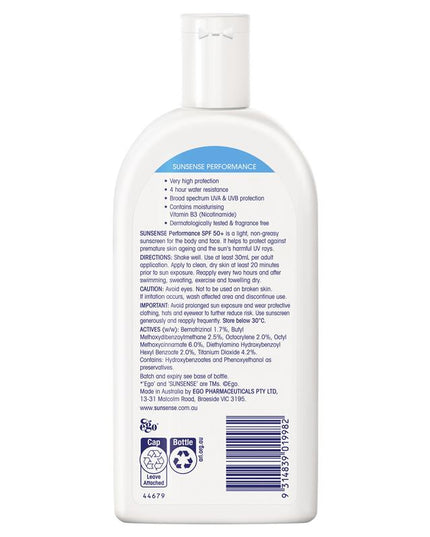 Ego Sunsense Performance SPF 50+ 250ml