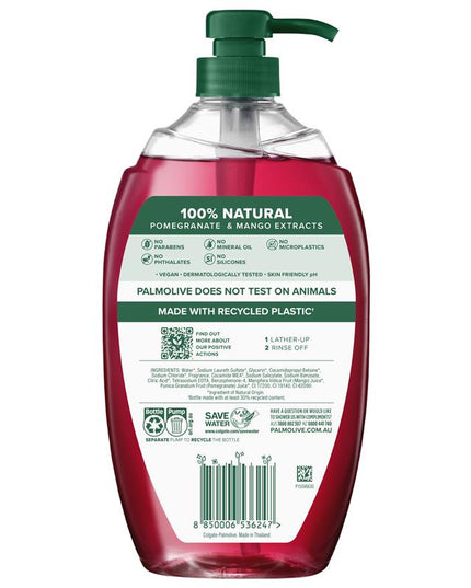 Palmolive Naturals Body Wash Pomegranate with Mango Shower Gel 1L