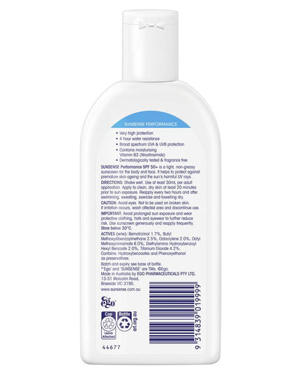 Ego Sunsense Performance SPF 50+ 125ml