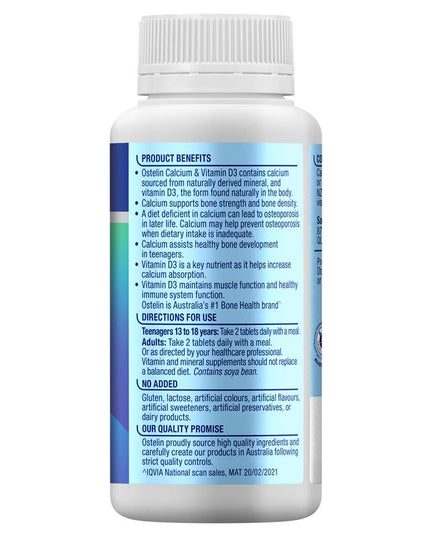 Ostelin Calcium & Vitamin D3 130 Tablets