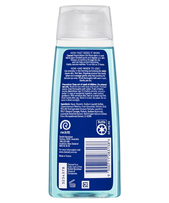 Clearasil Ultra Rapid Action Gel Face Wash 200 ml